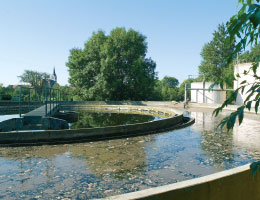 La station d'épuration de Bollwiller/Feldkirch dans la région Mulhousienne