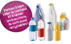 Bouteilles, flacons et bidons en plastique